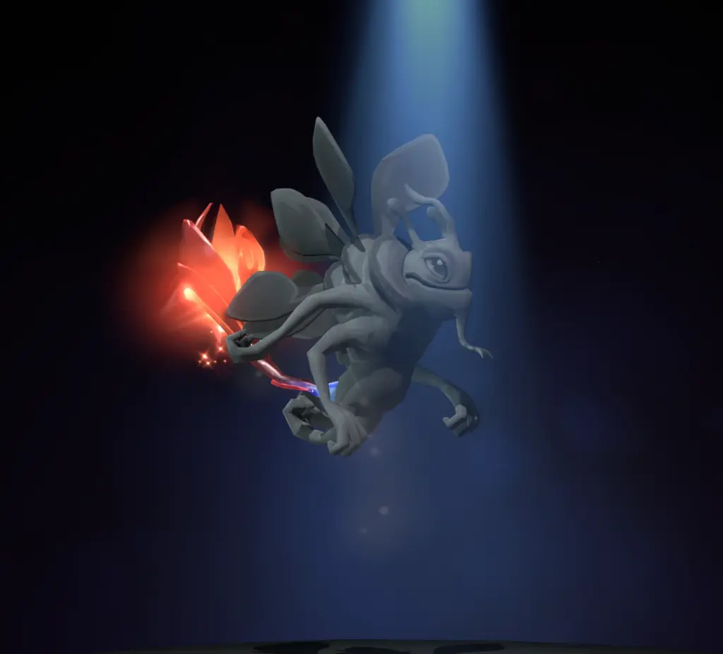 Immortal-предмет Merry Wanderer's Brush of the Crimson Witness для Puck из Dota 2.