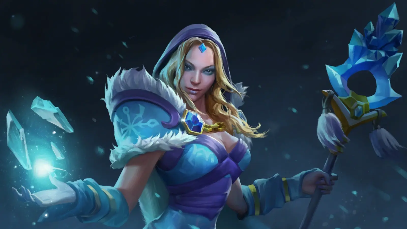 Постер с Crystal Maiden из Dota 2