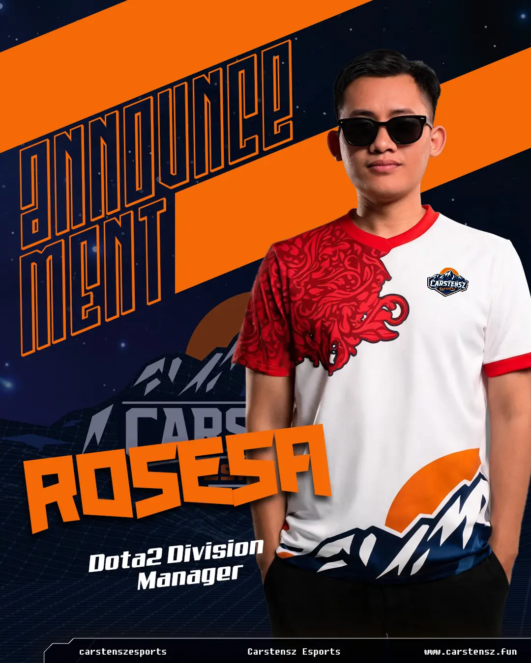 Анонс нового менеджера Carstensz Esports Иварана Rosesa.
