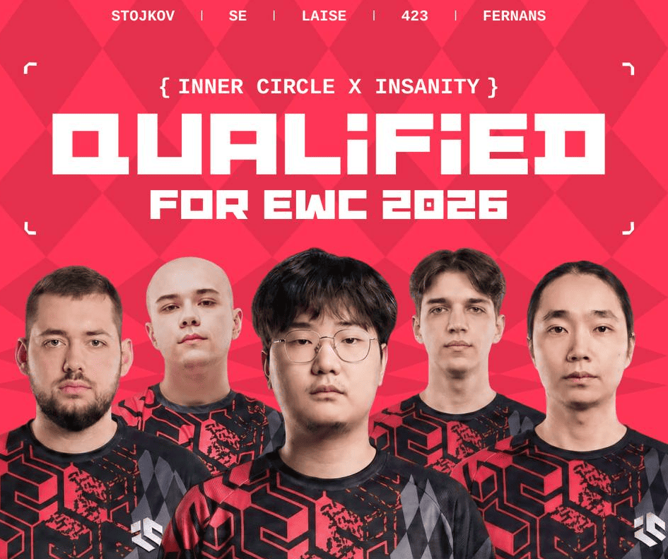 Анонс прохода на Esports World Cup 2026 с социальных сетей Inner Circle.
