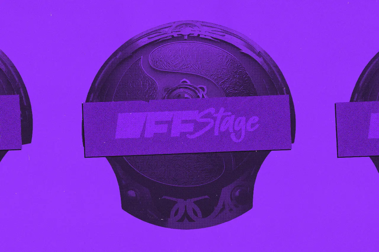 Графика OFFSTAGE на статью с прогнозами на группы The International 2026