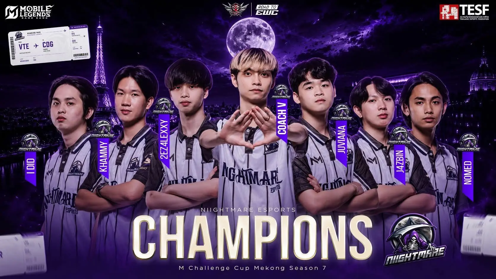 Niightmare Esports, победная графика