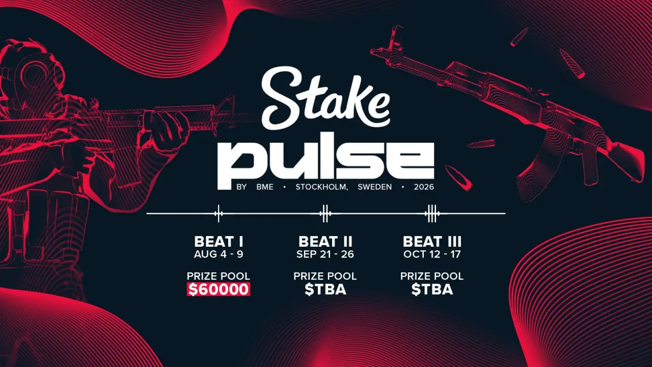 Графика Black Molly Entertainment про анонс турниров Stake Pulse.