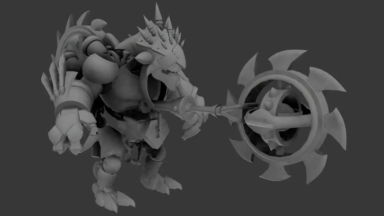 Новая модель Bristleback из файлов Dota 2.