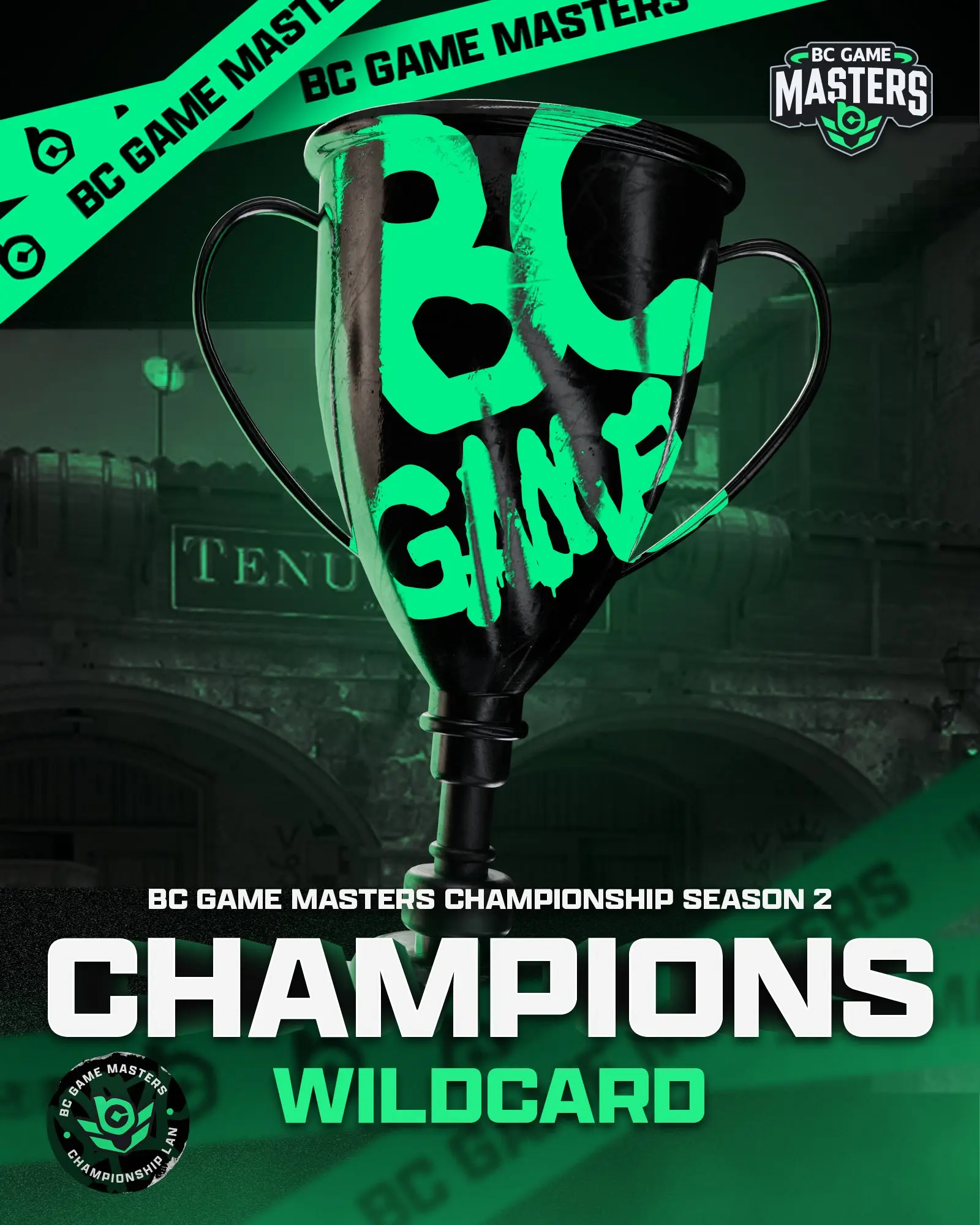 Победный логотип BC.Game Masters Championship #2 с Wildcard