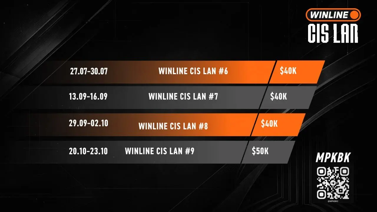 Графика ивентов серии WINLINE CIS LAN от MPKBK