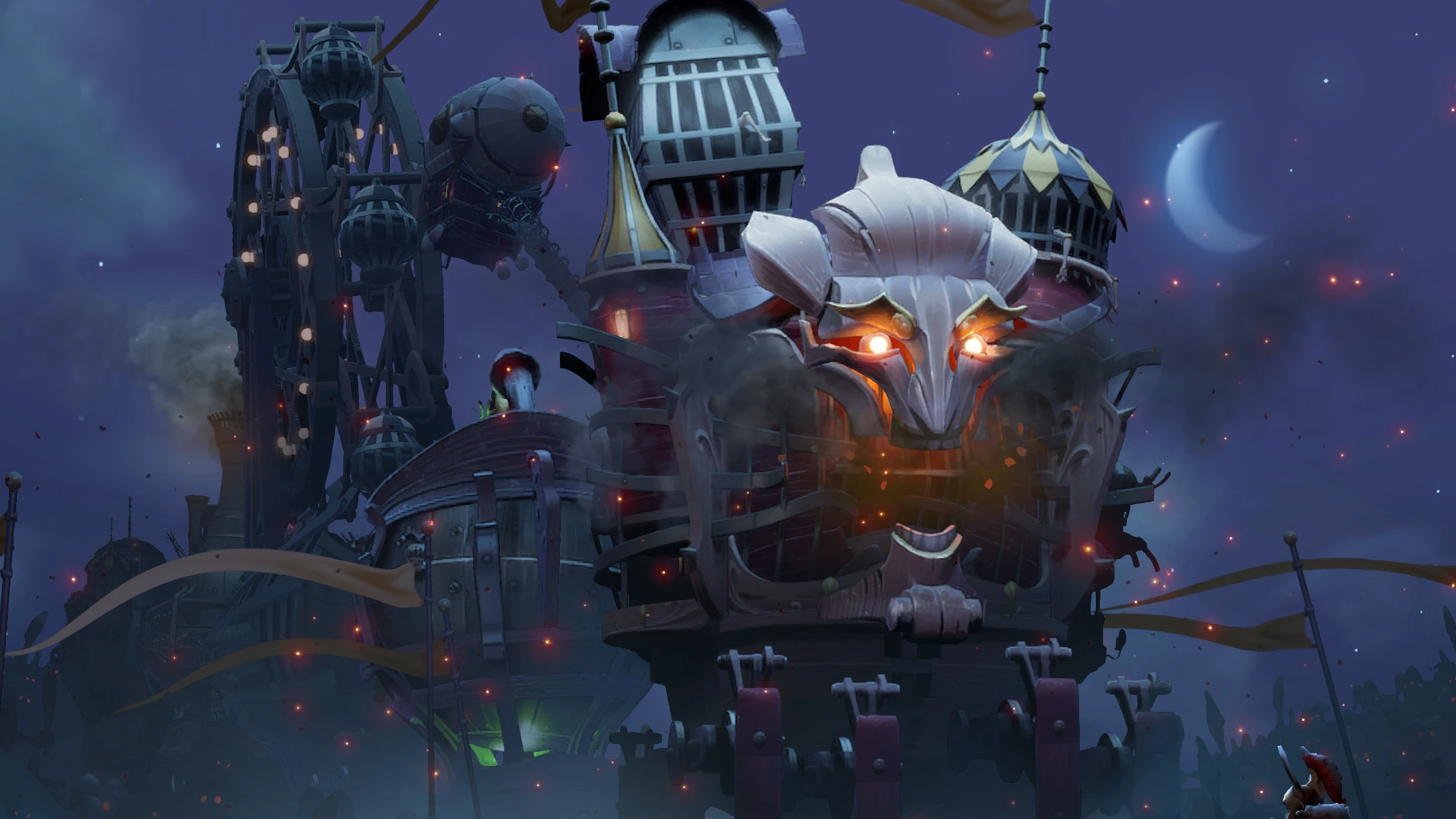 Заставка из ивента «Тёмный карнавал» в Dota 2